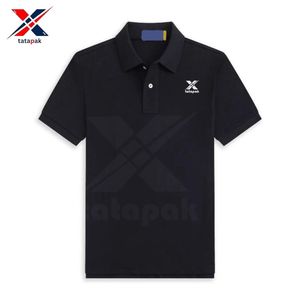 Camiseta Polo para hombre bordada de algodón y poliéster de punto con estampado de logotipo de alta calidad, camisetas deportivas, precio directo al por mayor - Product Image 1