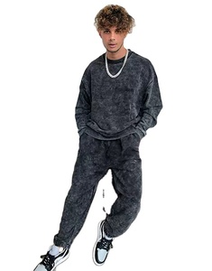 OEM & ODM <b>Men's</b> Custom Acid Wash Sweatshirts Custom Logo Print Heavyweight Crew Neck Sweatshirt for <b>Men</b> - Product Image 5