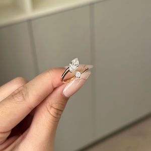 Alta calidad al por mayor 14K blanco amarillo oro rosa Moissanite anillos corte brillante E Color 1,1 quilates VVS2 OEM pedido a granel mujeres - Product Image 4