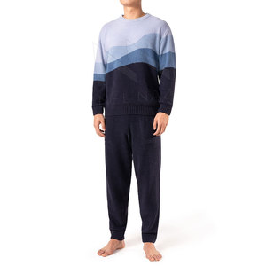 Ensemble de survêtement deux pièces en molleton 100 % coton personnalisé pour homme – Respirant, épais, grande taille, séchage rapide - Product Image 1