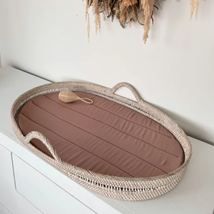 Cesta de mimbre natural ecológica para bebé al mejor precio, segura y cómoda para bebé - Product Image 2