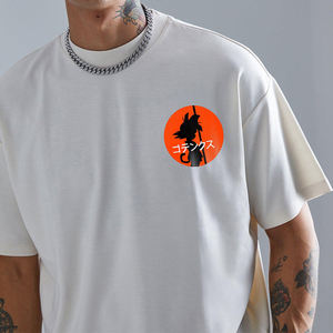 CAMISETA OVERSIZE Faith & Flora de media manga con logotipo personalizado para hombre, Camiseta estampada de gran tamaño, ropa de calle de tela, estilo Regular Fit - Product Image 3