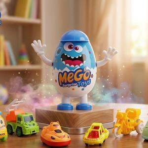 Banoon MeGo Surprise <b>Egg</b> Toy with play dough and Mini Toys for Kids - Product Image 3