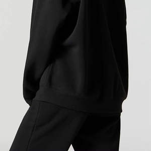 Sudadera de Otoño de Manga Larga, Cuello Redondo Holgado, para Fitness, Correr al Aire Libre, Informal, Cortavientos, Deportiva - Product Image 3