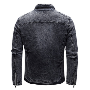 Nouveau design veste en fourrure denim personnalisée impression numérique imprimé personnalisé homme jean veste denim numérique - Product Image 3