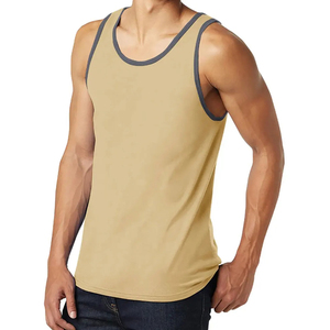 الرجال عارضة تانك قمم اللياقة البدنية سريعة الجافة تنفس مريحة <span class=keywords><strong>Activewear</strong></span> الرياضية مع شعار مخصص أفضل تصميم سلس - Product Image 3