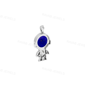 2025 elegante colgante de astronauta de Plata de Ley 925 32x17mm lindo encanto espacial Regalo de Cumpleaños accesorios de moda para joyería de mujer - Product Image 6