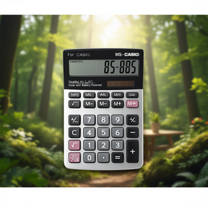 Calculadora de Escritorio CASIO MS-80F de 8 Dígitos, Alimentada por Energía Solar y Batería - Product Image 3