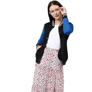 Chaqueta Universitaria al por Mayor para Mujer, Chaqueta Universitaria Personalizada para Mujer, Chaquetas de Satén - Product Image 2