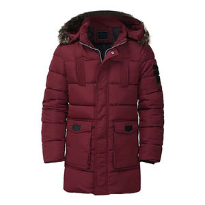 Vêtement d'extérieur chaud de style classique de qualité supérieure en gros au Canada, coupe-vent, véritable fourrure de loup, parka d'hiver pour homme, veste en duvet de canard, chaude - Product Image 4