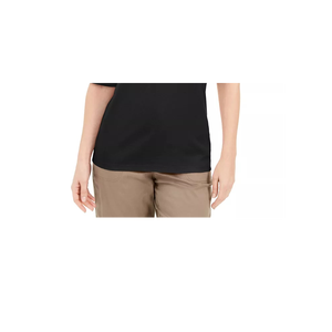 Camicia Lunga Casual da Donna Karen Scott Viola con Scollo a V e Dettagli a Bottoni, Ricamo Disponibile, Taglie XL-4XL - Product Image 3