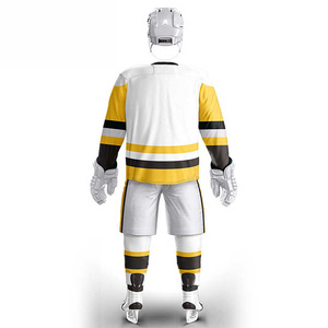 Uniformes de hockey sobre hielo personalizados de primera calidad con material de alta calidad y ajuste cómodo hechos a pedido con los últimos diseños de equipo - Product Image 3