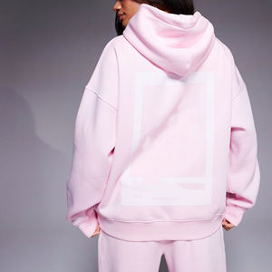 Nouveauté, sweat à capuche surdimensionné 100% coton à épaules tombantes pour femmes, vêtements décontractés à manches longues, sweat à capuche - Product Image 5