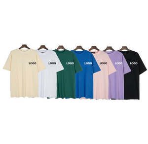 OEM personalizado impreso 100% camisetas de algodón 230gsm antiarrugas secado rápido caída hombro manga en blanco mujeres hombres al por mayor - Product Image 6