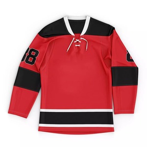 Maillot de Hockey sur glace personnalisé respirant de haute qualité meilleure qualité mode en gros avec concevoir votre propre Logo maillot de Hockey sur glace - Product Image 5