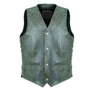 Chaleco de Cuero Personalizado para Hombre, Resistente, de Invierno, Diseño de la Mejor Calidad, Chaleco de Cuero Transpirable, Gran Venta - Product Image 1