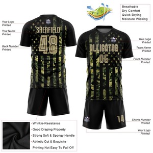 Uniforme de fútbol para hombre, ropa deportiva, Bandera de EE. UU., diseño de sublimación, Material de calidad de poliéster para entrenamiento, ropa de fútbol - Product Image 5