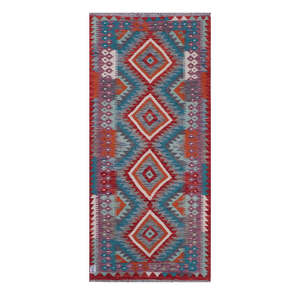 Alfombra Kilim de Maimana, Afganistán, 186 x 84 cm, Alfombras y Juegos de Alfombras - Product Image 1