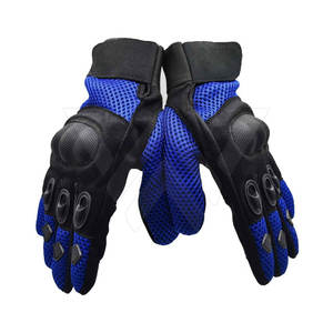 Guantes de carreras de protección para montar en moto Guantes de moto de cuero de alta calidad para deportes de carreras al aire libre Guantes - Product Image 1