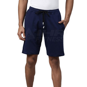 Short de style urbain pour hommes, personnalisé, grande taille, coupe ample, taille élastique, motif solide, en toile, pour usage décontracté, vente en gros - Product Image 1