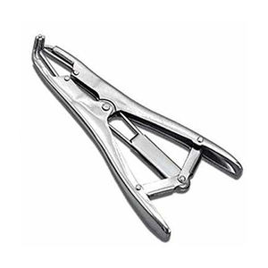 Elastrator de animales de acero inoxidable profesional, alicates castrantes, aplicador de anillo de goma, anillo de goma de acero de peltre, Aluminio - Product Image 6