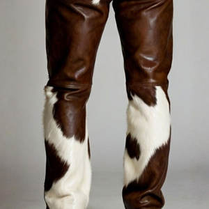 กางเกงหนังวัวสำหรับผู้ชายกางเกงหนังวัวแบบลำลองสำหรับผู้ชายกางเกงดีไซน์ตามสั่ง - Product Image 6