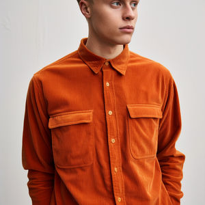 Veste en satin tricotée décontractée pour homme, style rétro, manches longues, respirante, été, 2 poches - Product Image 4