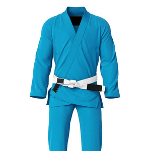 Kimono de Jiu Jitsu Elite Ultraligero Azul para Competición, Costuras Reforzadas, 100% Algodón, Antiencogimiento, Transpirable - Product Image 5