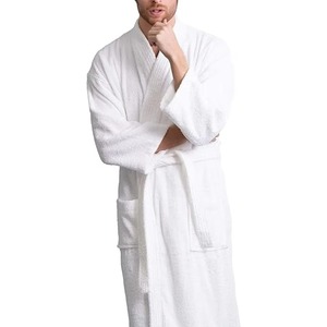 Peignoir en coton confortable sur mesure, robe douce et chaude pour hommes et femmes, pour la maison, le spa, l'hôtel - Product Image 2