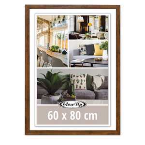 Marco de Madera de Roble Oscuro para Pósteres, 60 x 80 cm, Estilo Clásico, para Fotos A1, A2, A3 - Product Image 4