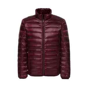 Veste polaire longue et brillante de couleur personnalisée légère pour hommes | Remplissage en coton chaud d'hiver avec logo à glissière sur le devant - Product Image 4
