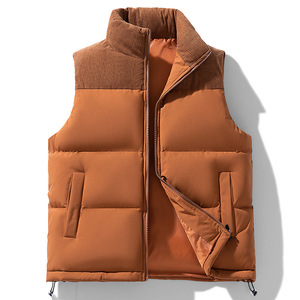 Chaleco Acolchado Térmico de Alta Calidad para Hombre, Estilo Motero, Cuello Alto, Sin Mangas, Otoño, Multibolsillos, Logotipo Personalizable, Ropa Exterior - Product Image 3