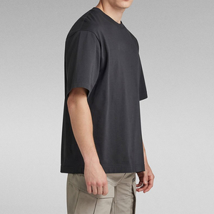 Nouveaux t-shirts pour hommes en gros, coupe ample, épaules tombantes, respirants, vintage, col montant épais - Product Image 3