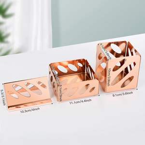 Eagle TYMW2011 Eco-Friendly Plastic Pencil <b>Pen</b> <b>Holder</b> with Glossy Metal Wire Mesh <b>for</b> Office Desktop Use - Product Image 2