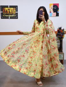 Kurti ชุดสูทผ้าไหมสำหรับผู้หญิง,ชุด Anarkali Kurti เสื้อผ้าสไตล์อินเดียสำหรับผู้หญิงชุดเดรสพื้นเมืองอินเดีย Kurta - Product Image 2