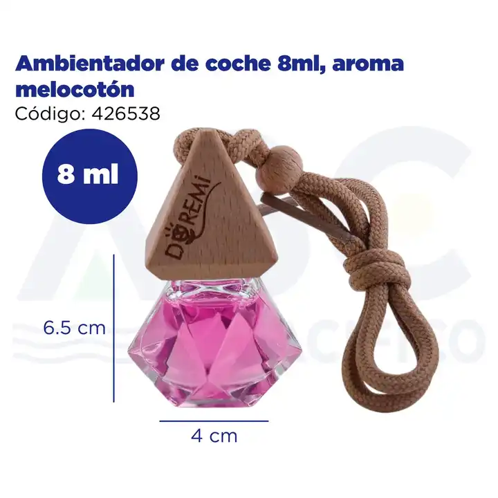 Modern Luxury Car Air Freshener 8ml Peach Scent Liquid Gel Long Lasting Odor Eliminator Refillable Spray Air Purifier