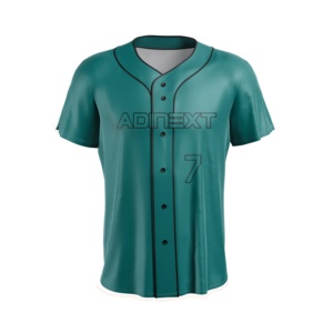 High Quality Customizable <b>Baseball</b> Jersey <b>Set</b> Breathable Youth/Men's Sports Wear with Button Stitched Embroidery Sublimated - Product Image 2