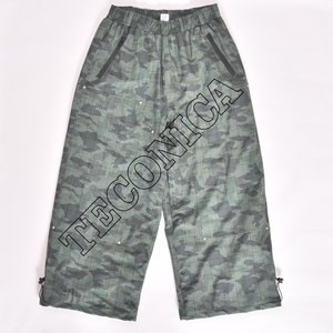 Pantalons de neige imperméables camouflage vert unisexe tendance, pantalons de ski pour homme avec doublure chaude, style cargo ample pour l'extérieur - Product Image 2