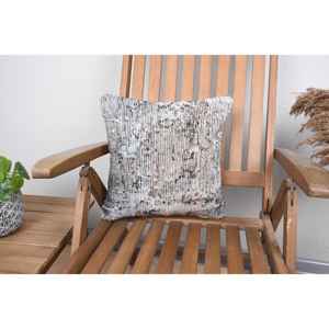 Silver 14x14 Inch Wool Kantha Patchwork <b>Pillow</b> Embroidered Vintage Woven Bohemian Rustic Comfort Decorative Cushion for Floor - Product Image 1