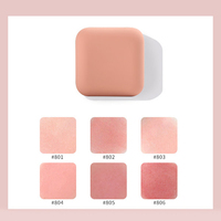 Personnaliser logo blush pigmenté presse poudre joue maquillage blush marque privée