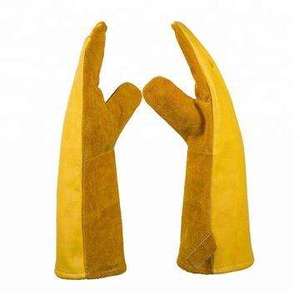 2023 Guantes de cuero personalizados al por mayor Guantes de soldadura de alta calidad a precio barato con forro de algodón Guantes DE SEGURIDAD DE TAMAÑO XL - Product Image 3