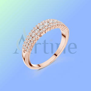 Glimmer gaze jewels 10K Multi-Layer Stackable <b>Ring</b> Set for <b>Girls</b> Women Jewelry - Product Image 1