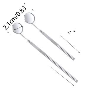 Espejo Bucal Mini de Acero Inoxidable para Inspección Dental, Herramientas de Limpieza Dental con Mango, Instrumento Dental con Certificación CE, Narham Enterprises - Product Image 2