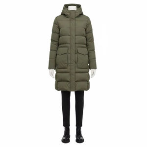 Manteau d'hiver chaud et décontracté en nylon et polyester, imperméable, gaufré, avec poches, pour l'extérieur, vente en gros et exportation - Product Image 1