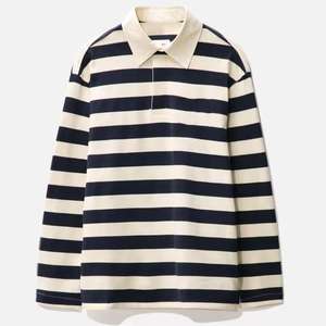 Pull polo en tricot à logo personnalisé Tricot décontracté en laine pour homme Pull polo en tricot à manches longues et rayures - Product Image 5