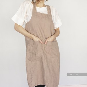 Bata de cocina de estilo japonés 100% delantal de lino con opciones de personalización Kit de delantal de cocina - Product Image 5