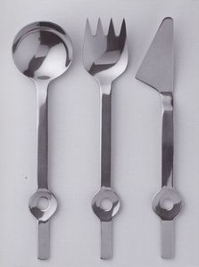 ชุดช้อนส้อมเครื่องเงินสแตนเลสสไตล์โมเดิร์นชุดช้อนส้อมมีดและมีดสีเงินสำหรับงานแต่งงาน - Product Image 2