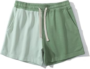 Pantalones Cortos Bermuda Transpirables de Cintura Alta con Bolsillos Personalizados para Hombre, Unisex, Casuales de Verano, de Algodón/Poliéster Sólido, con Cierre de Cordón, de Secado Rápido - Product Image 1