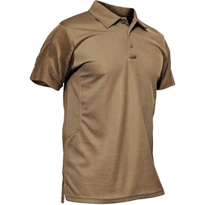 Camisetas Polo de hombre de poliéster al por mayor, logotipo personalizado, diseño liso con excelente visibilidad - Product Image 5