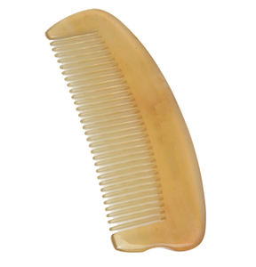 Peine de barba de cuerno de búfalo hecho a mano, peine de cuerno de búfalo negro, mango grande, antiestático, adecuado, cuerno Natural, peines hechos a mano, lo último - Product Image 2